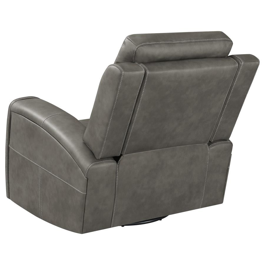 Brickston Triple Power Swivel Glider Recliner Charcoal-8