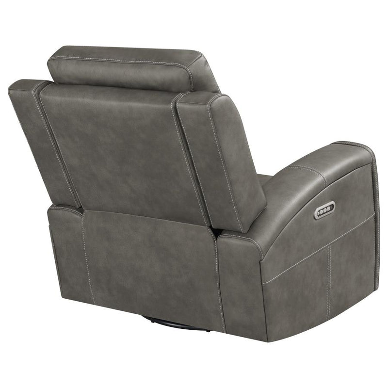 Brickston Triple Power Swivel Glider Recliner Charcoal-zoom-
