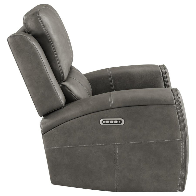 Brickston Triple Power Swivel Glider Recliner Charcoal-zoom-