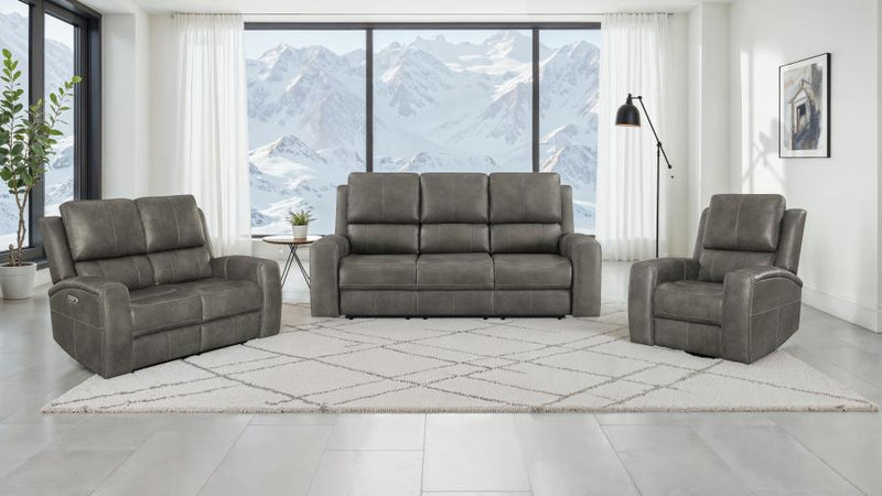 Brickston Triple Power Swivel Glider Recliner Charcoal-zoom-