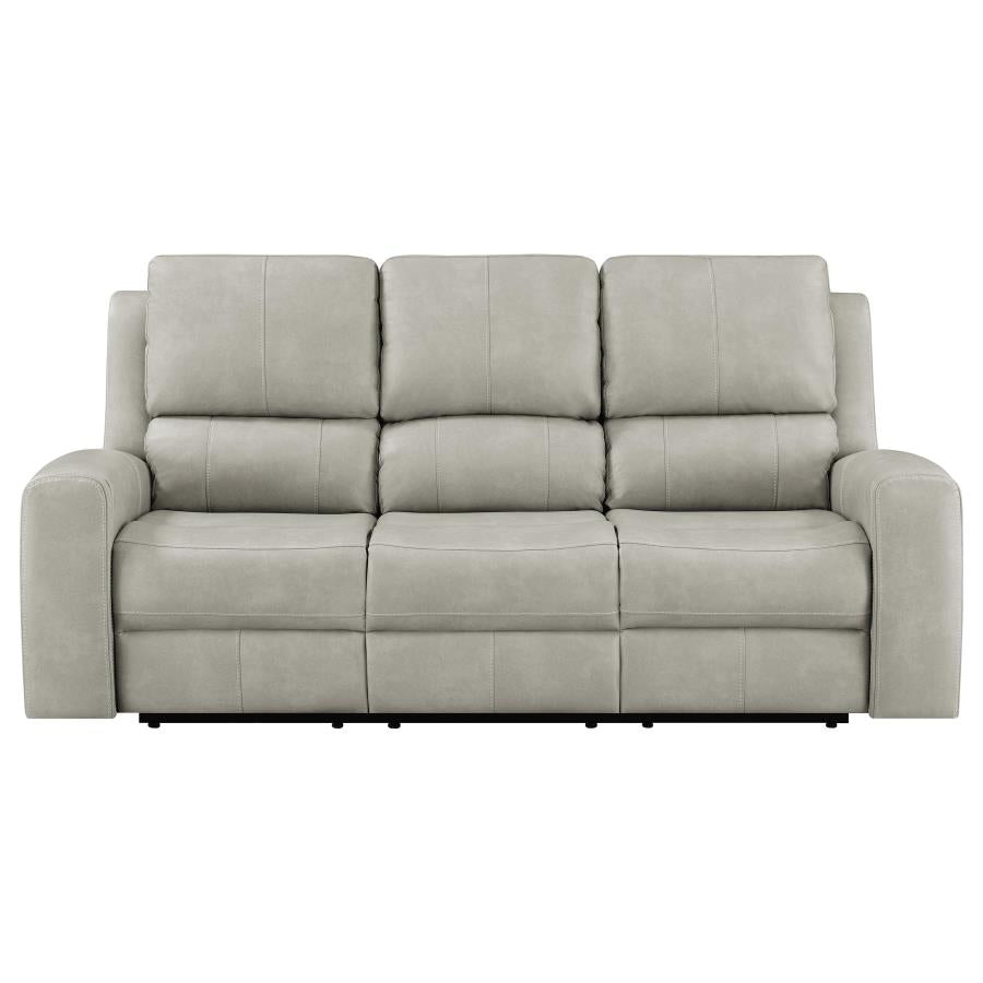 Brickston Triple Power Reclining Sofa Grey-5