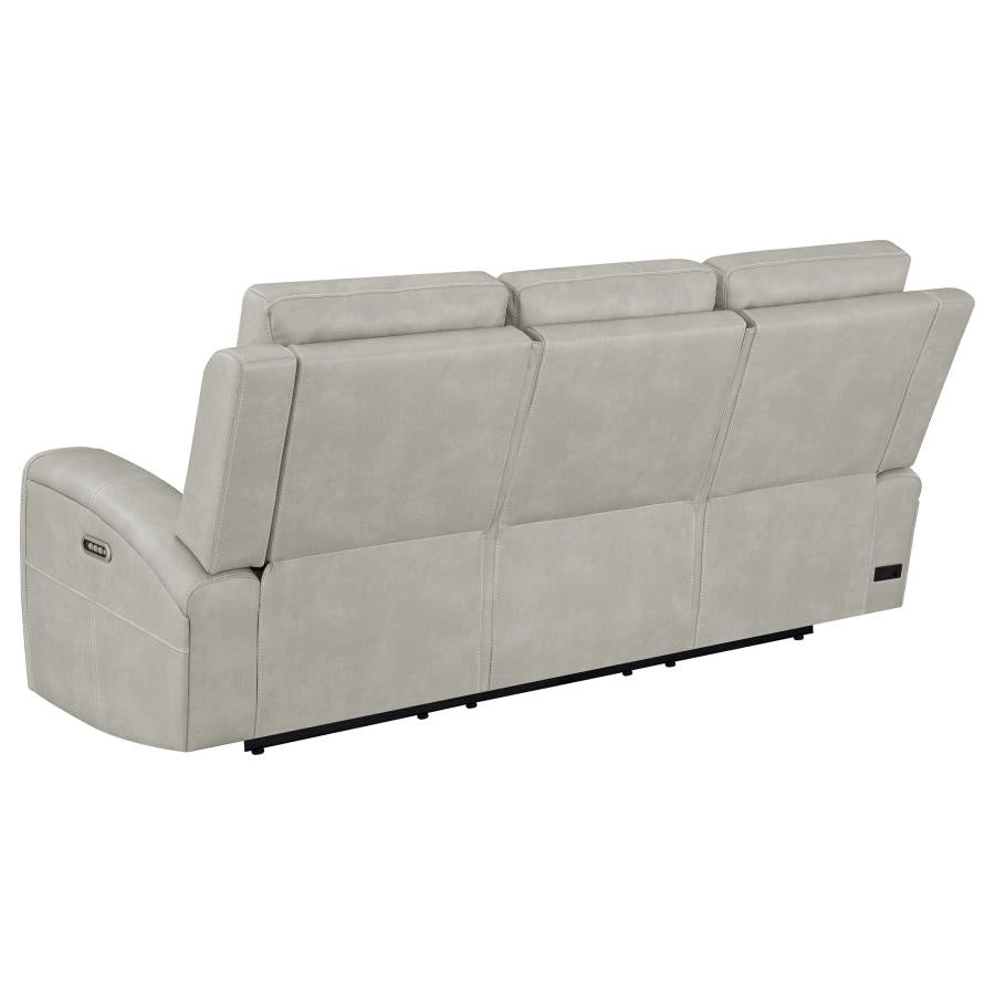 Brickston Triple Power Reclining Sofa Grey-6