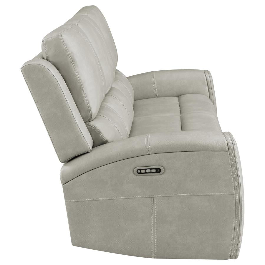 Brickston Triple Power Reclining Sofa Grey-zoom-7