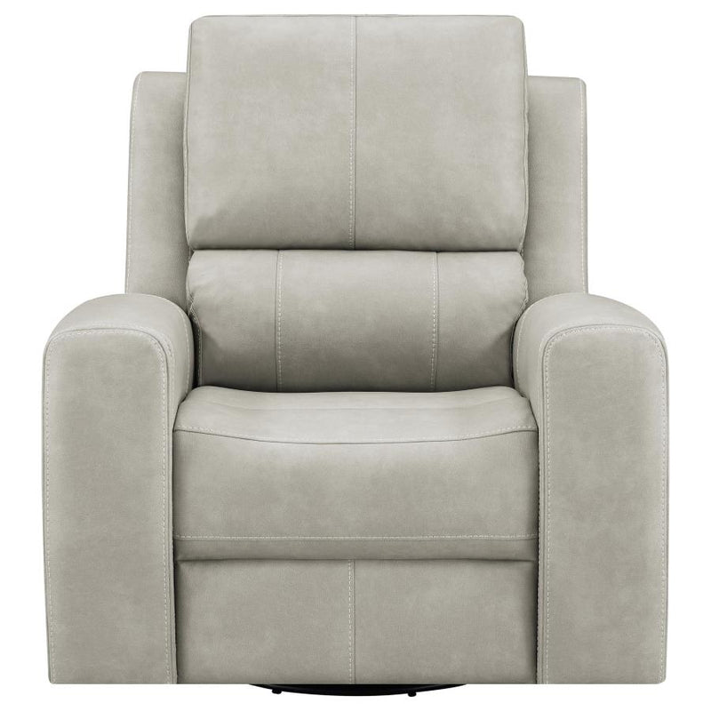 Brickston Triple Power Swivel Glider Recliner Grey-zoom-