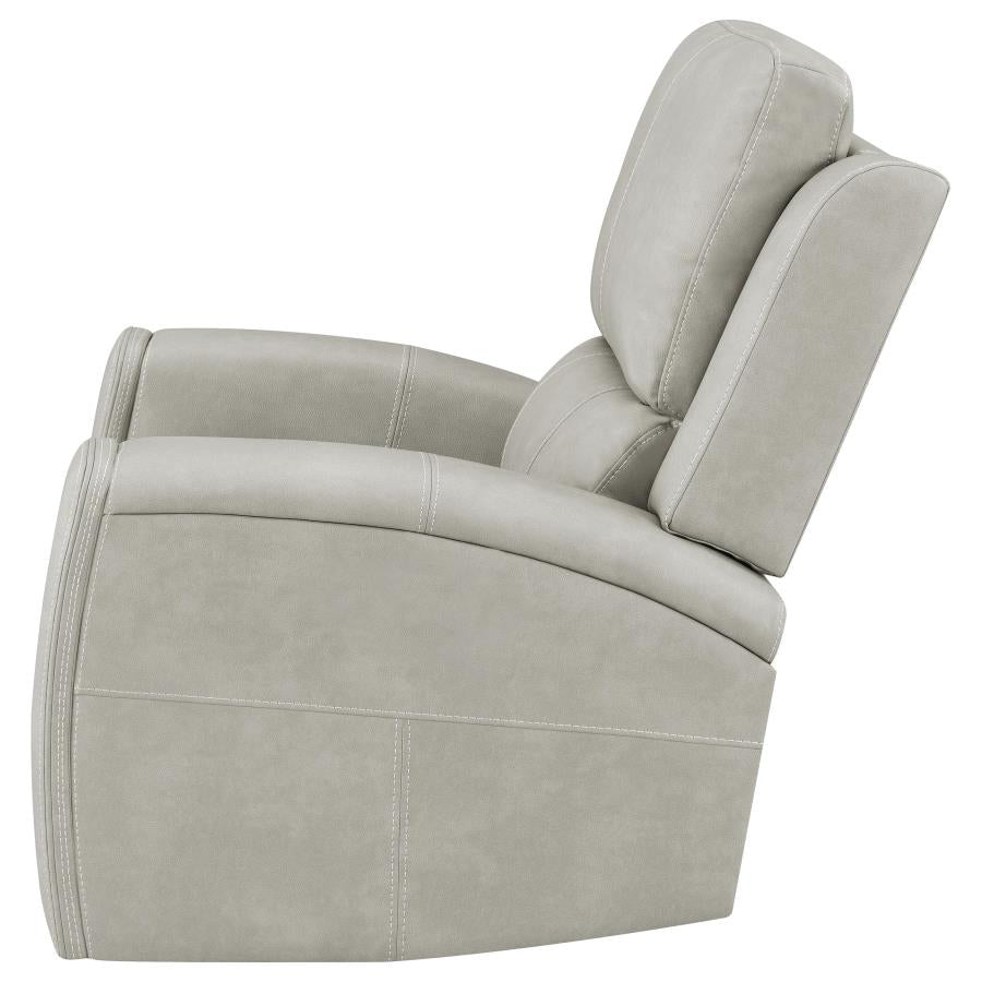 Brickston Triple Power Swivel Glider Recliner Grey-7