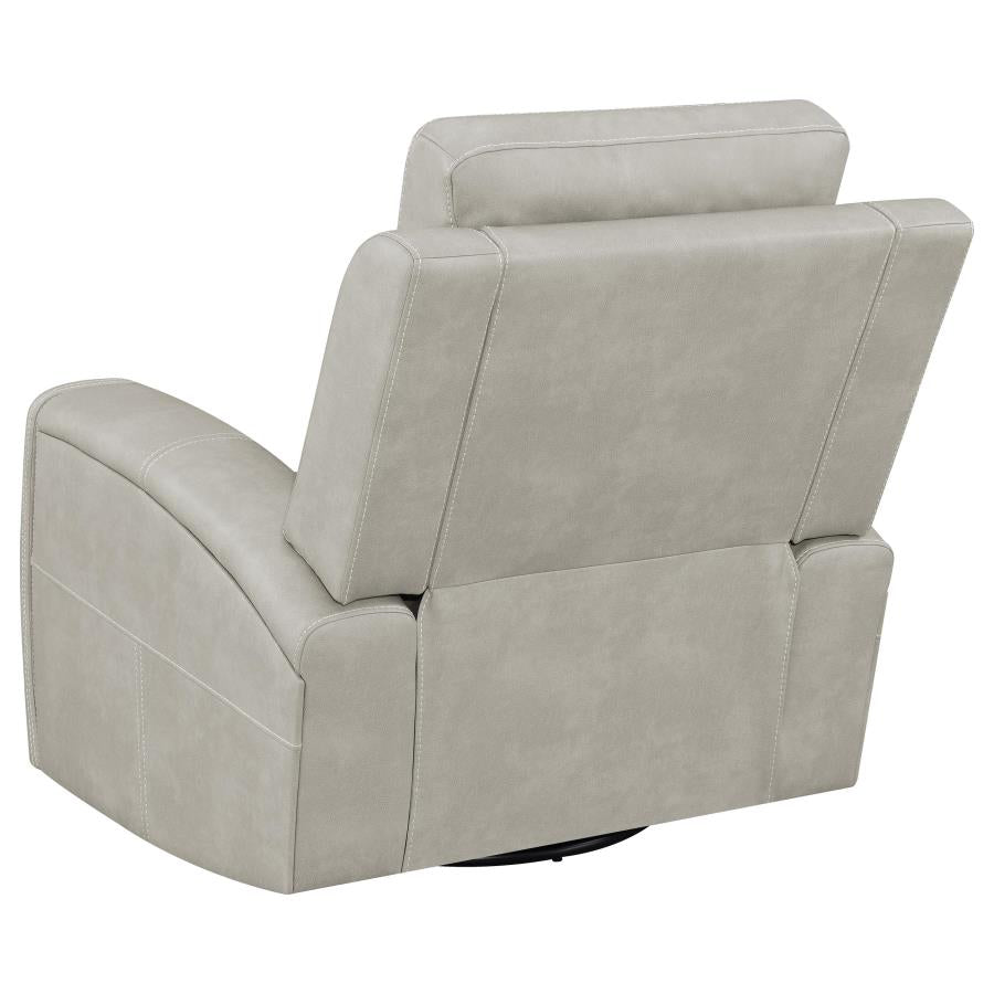 Brickston Triple Power Swivel Glider Recliner Grey-8