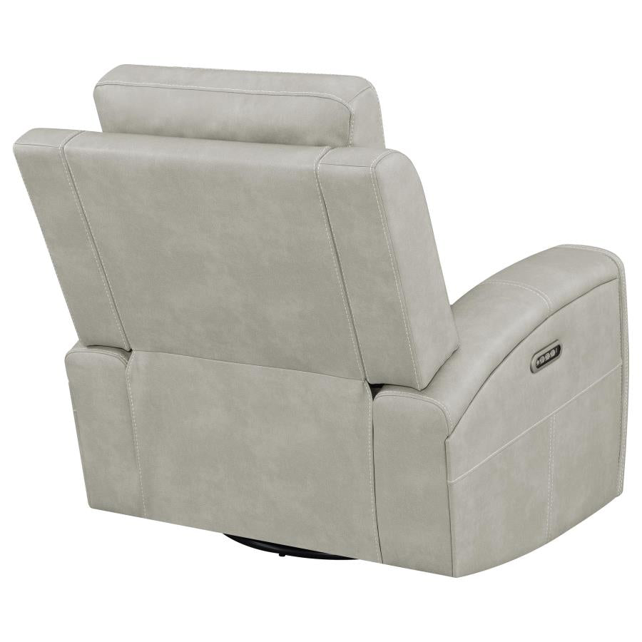 Brickston Triple Power Swivel Glider Recliner Grey-9