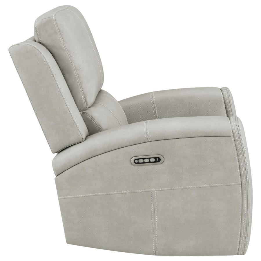Brickston Triple Power Swivel Glider Recliner Grey-10