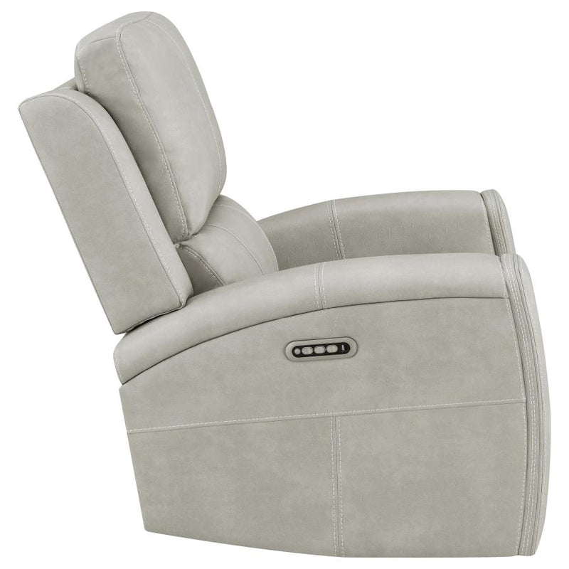 Brickston Triple Power Swivel Glider Recliner Grey-zoom-