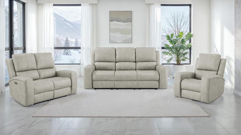 Brickston Triple Power Swivel Glider Recliner Grey-zoom-