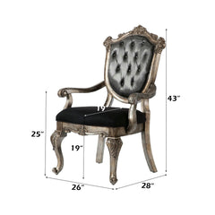 ACME Chantelle Arm Chair Set of 2 – detail – Lusso Furniture Miami