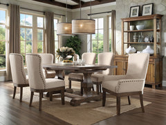 ACME Landon Dining Table – side view – Lusso Furniture Miami
