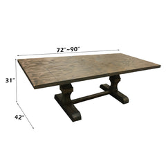 ACME Landon Dining Table – angle view – Lusso Furniture Miami