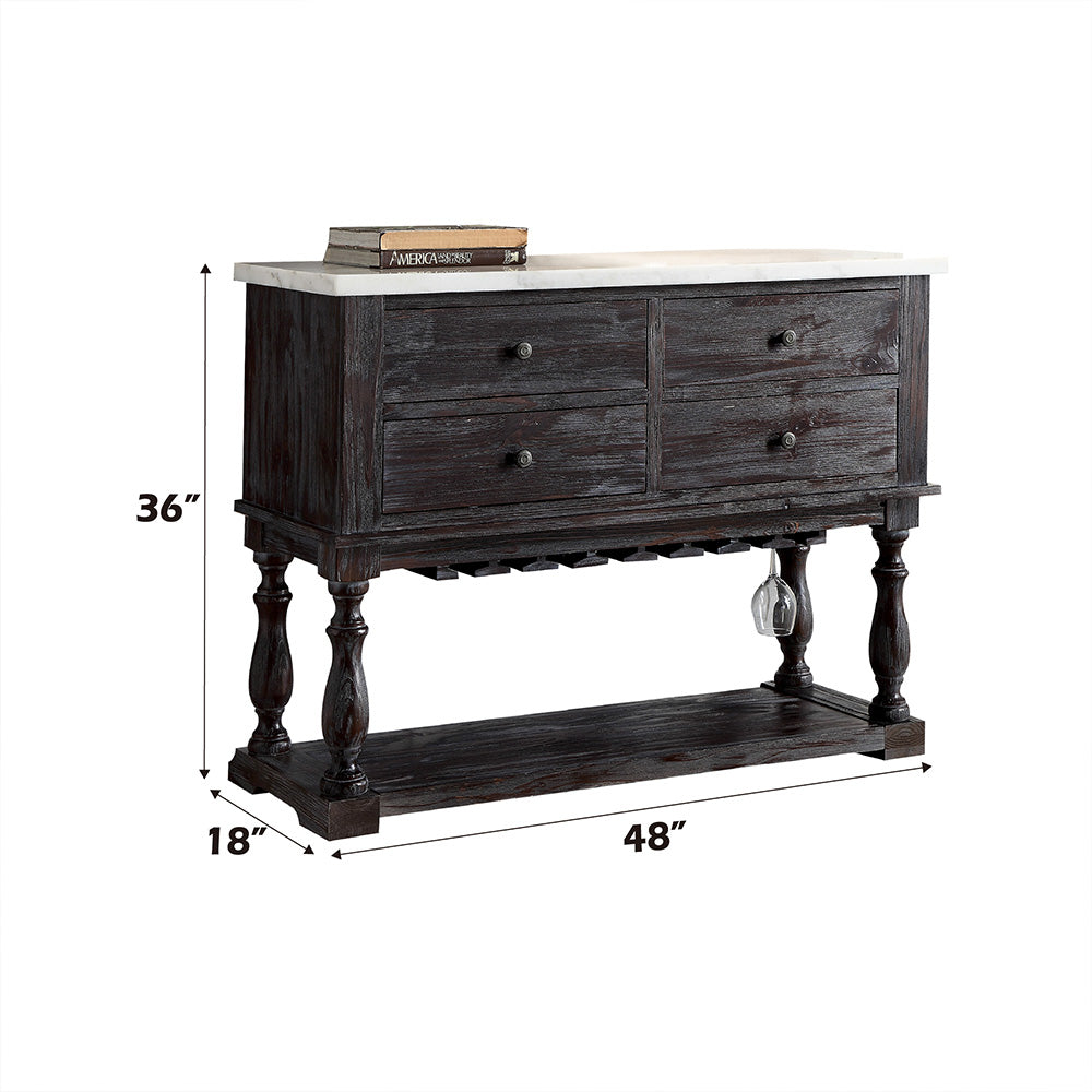 ACME Gerardo Server – side view – Lusso Furniture Miami