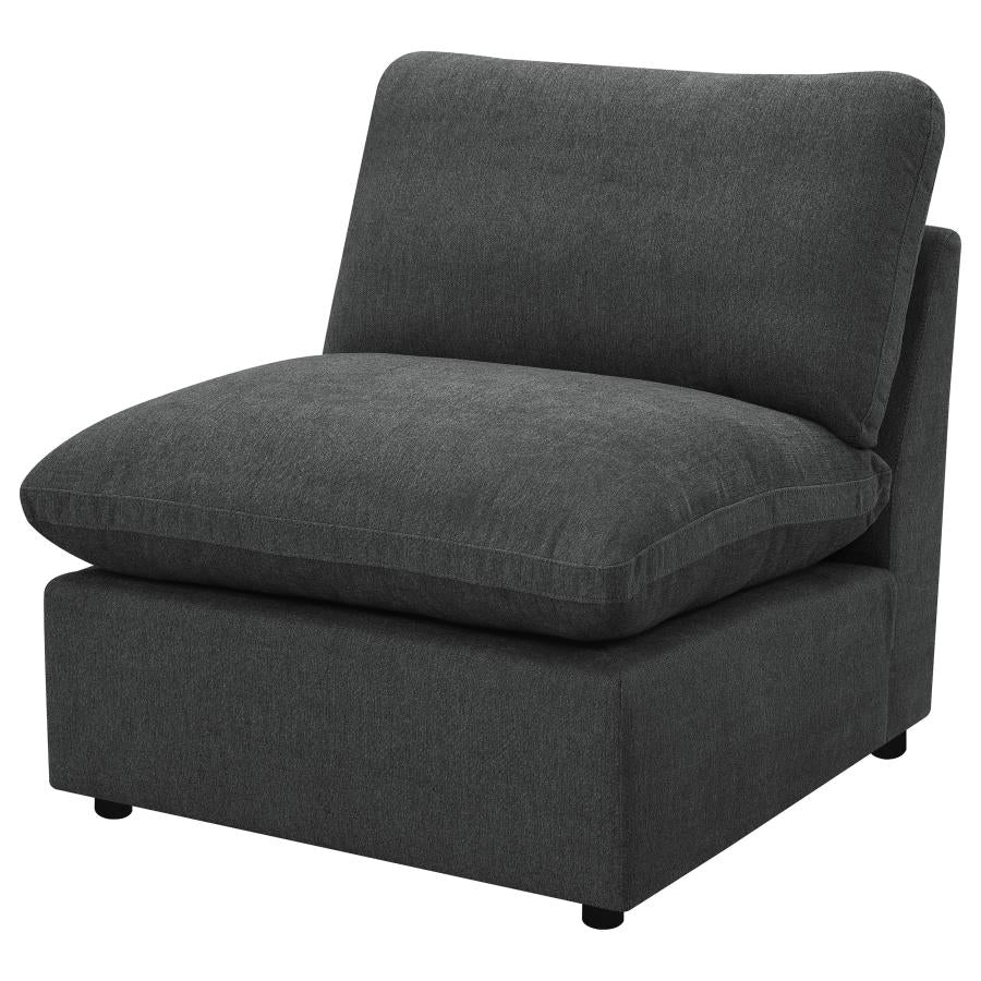 Collins Modular Armless Chair Dark Grey-zoom-4
