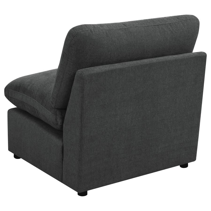 Collins Modular Armless Chair Dark Grey-zoom-6