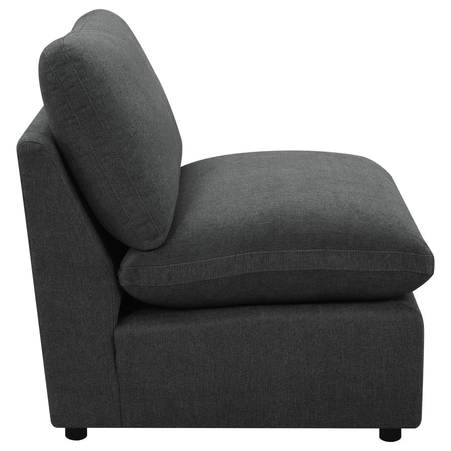 Collins Modular Armless Chair Dark Grey-zoom-8