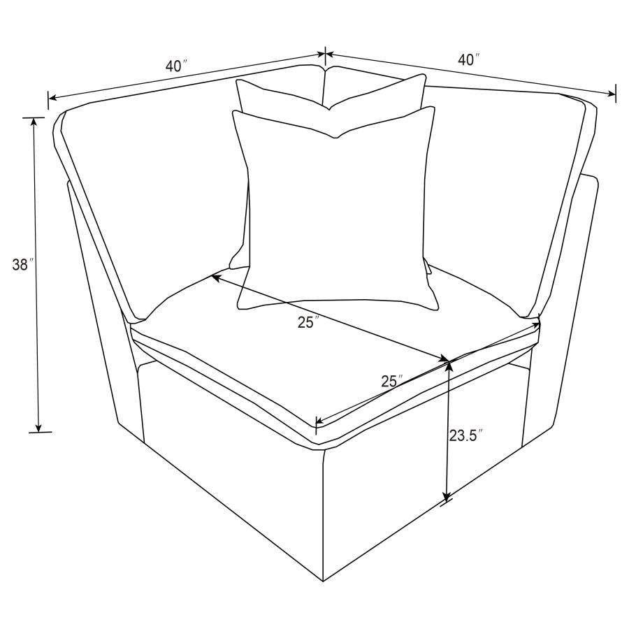 Collins Modular Corner Chair Dark Grey-zoom-10