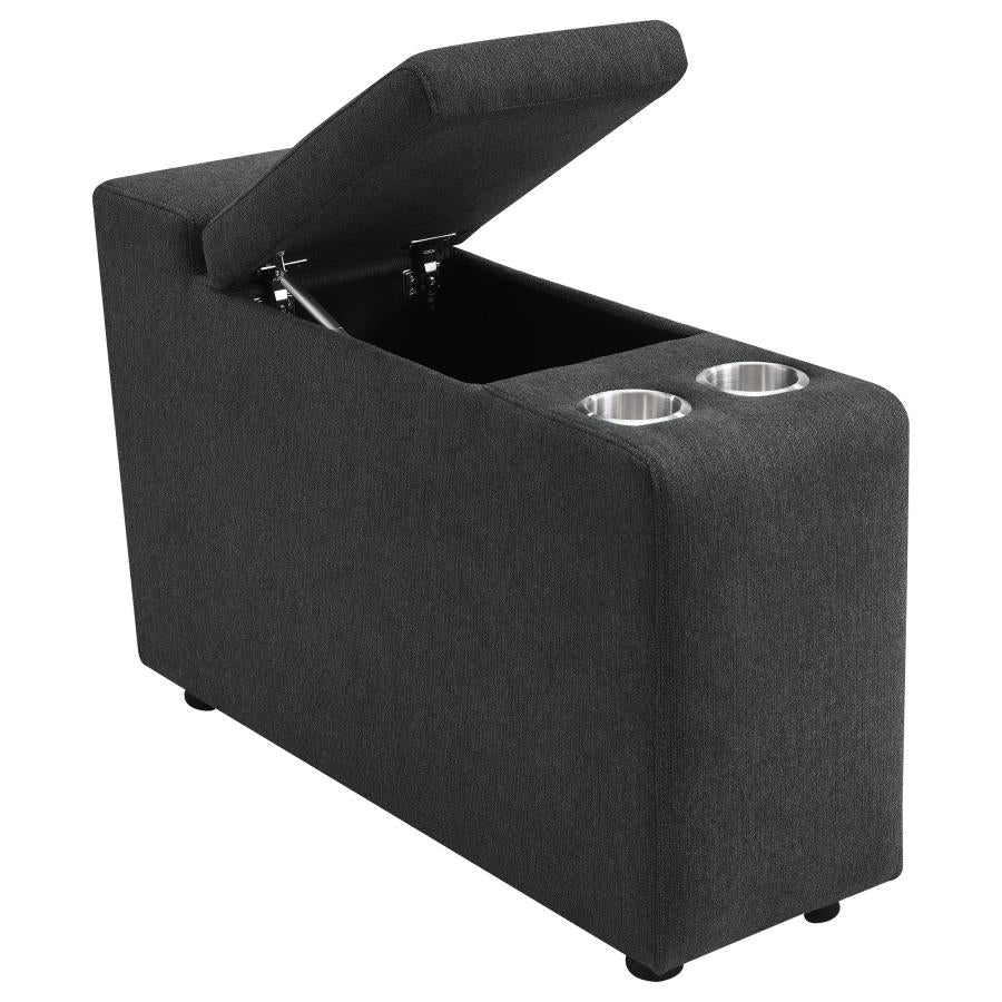 Collins 5-Piece Power Reclining Home Theater Seating Dark Grey-8