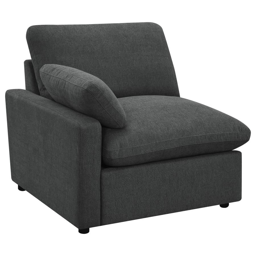 Collins Modular Power Loveseat Dark Grey-5