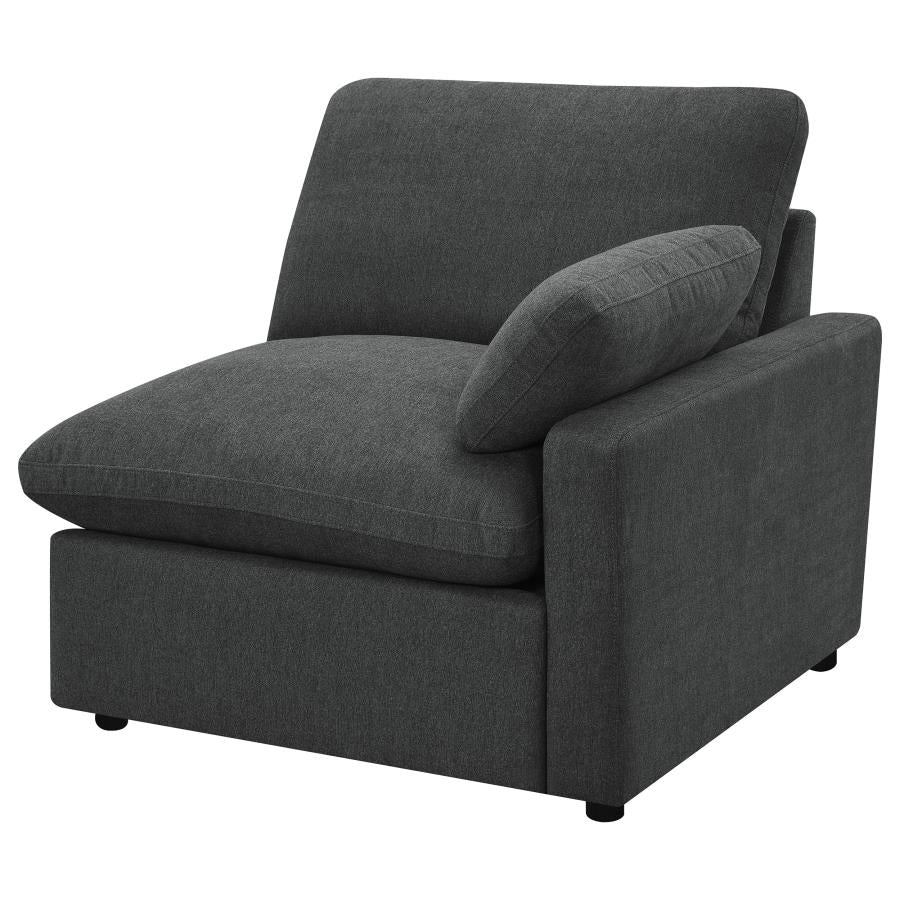 Collins Modular Power Loveseat Dark Grey-zoom-7