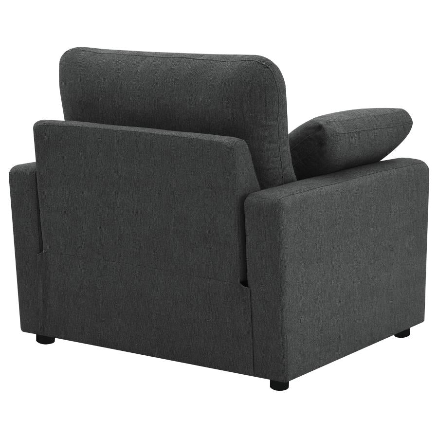 Collins Upholstered Power Recliner Chair Dark Grey-zoom-9