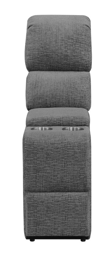 Bahrain Upholstered Console Charcoal-zoom-