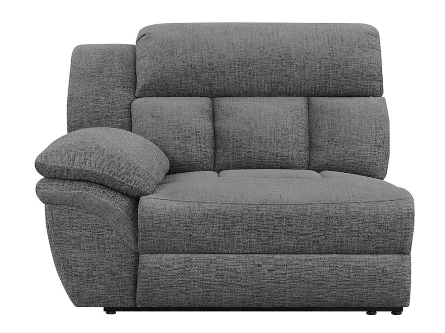 Bahrain Upholstered LAF Power Recliner Charcoal-3