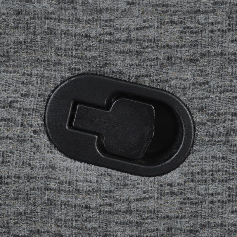 Bahrain Upholstered LAF Recliner Charcoal-zoom-