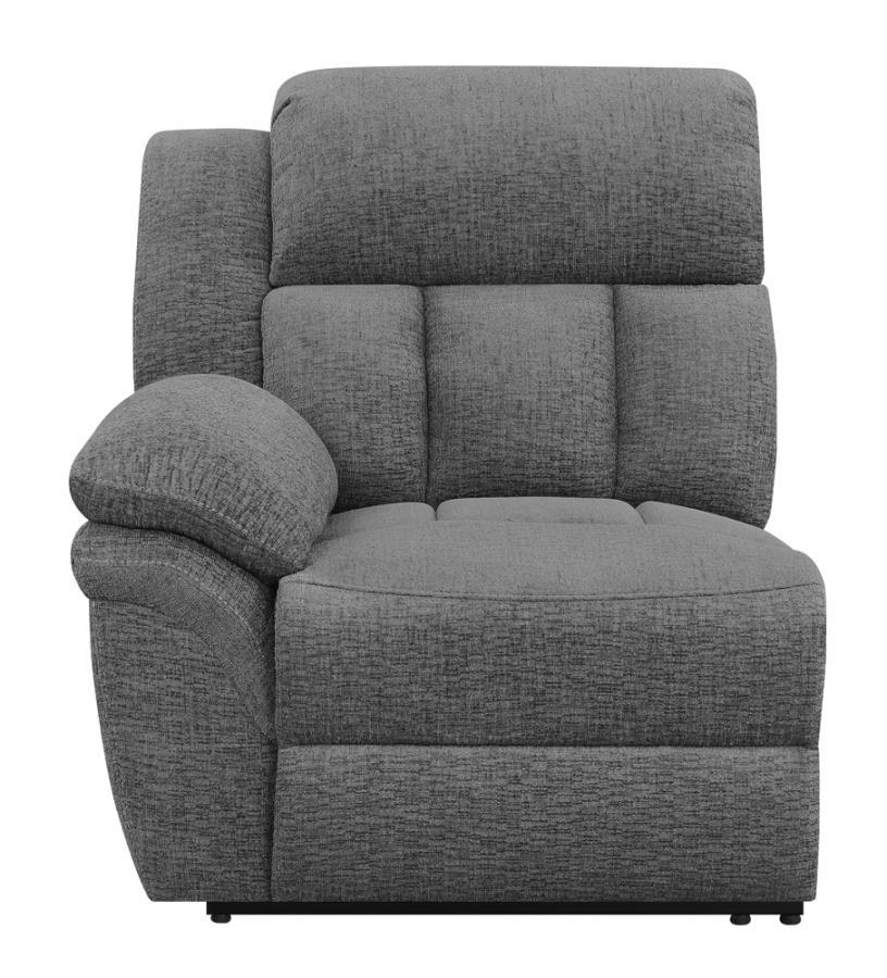 Bahrain Upholstered LAF Recliner Charcoal-zoom-3