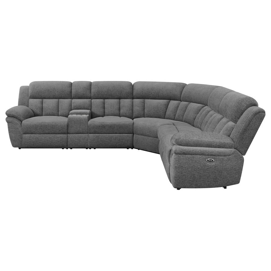 Bahrain 6-piece Modular Power Reclining Sectional Charcoal-4