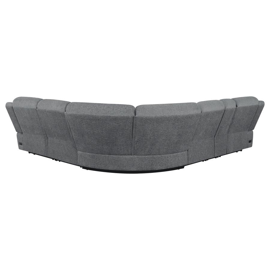 Bahrain 6-piece Modular Power Reclining Sectional Charcoal-5
