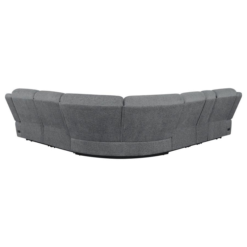 Bahrain 6-piece Modular Power Reclining Sectional Charcoal-zoom-
