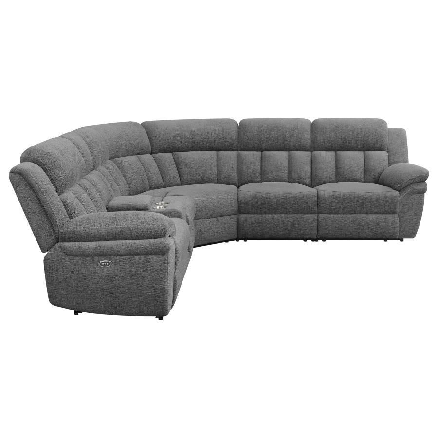 Bahrain 6-piece Modular Power Reclining Sectional Charcoal-6