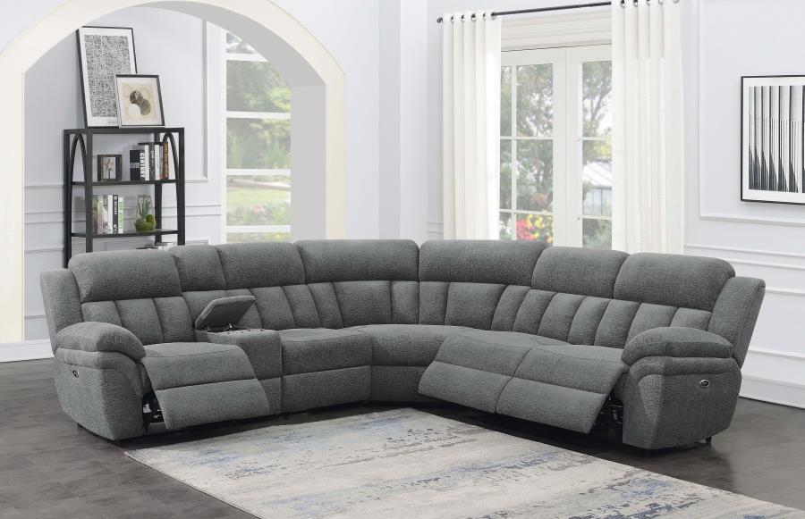 Bahrain 6-piece Modular Power Reclining Sectional Charcoal-zoom-14