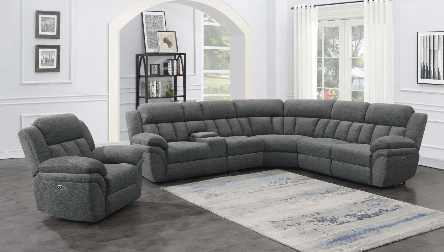 Bahrain 6-piece Modular Power Reclining Sectional Charcoal-zoom-15