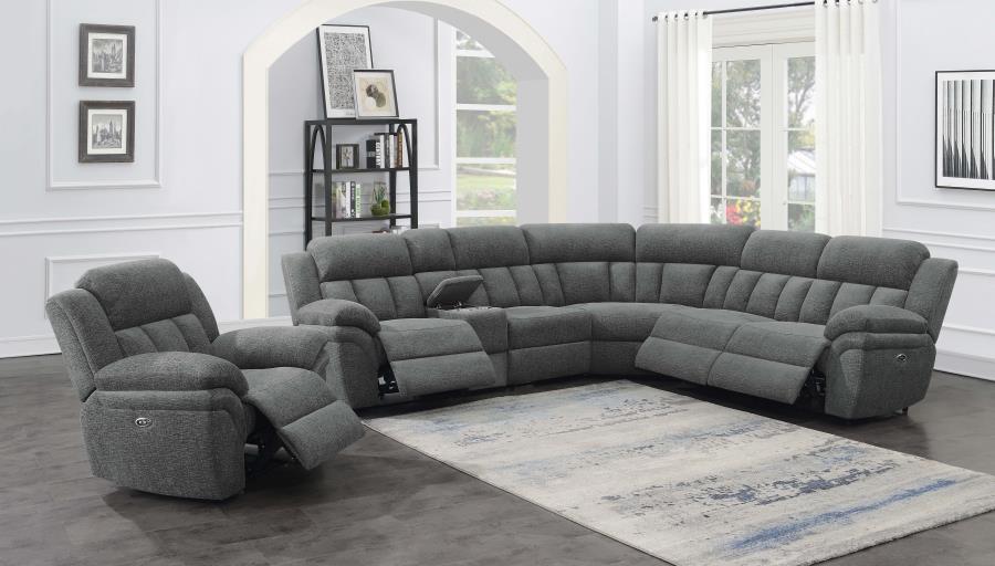 Bahrain 6-piece Modular Power Reclining Sectional Charcoal-zoom-16