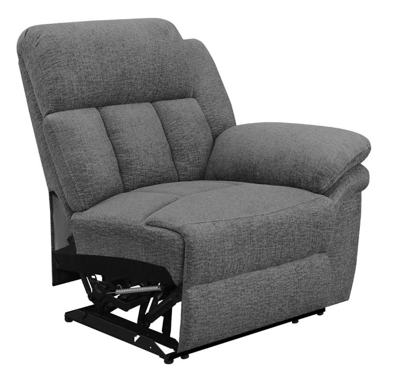 Bahrain Upholstered RAF Recliner Charcoal-zoom-