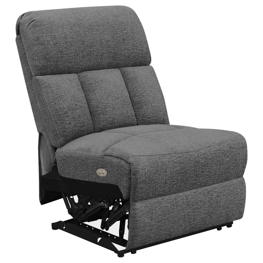 Bahrain 5-piece Power Home Theater Seating Charcoal-zoom-8