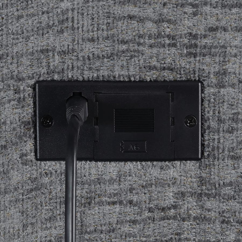 Bahrain 5-piece Power Home Theater Seating Charcoal-zoom-