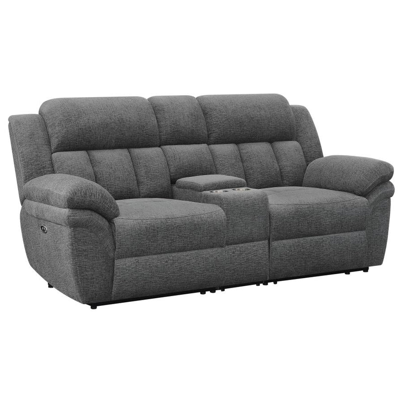 Bahrain Upholstered Power Loveseat Charcoal-zoom-