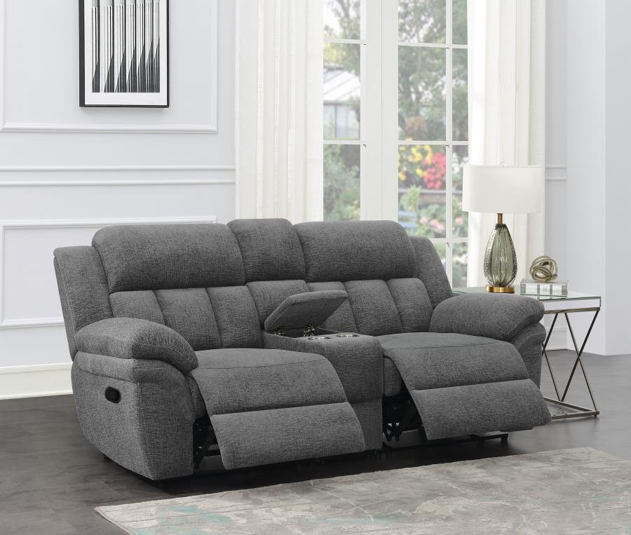 Bahrain Upholstered Motion Loveseat Charcoal-zoom-3