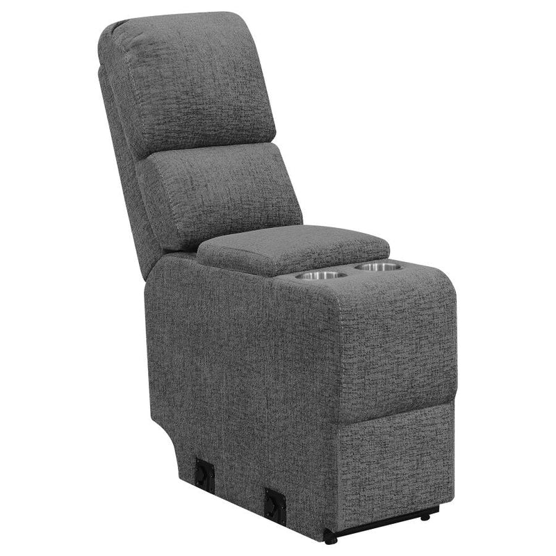 Bahrain Upholstered Motion Loveseat Charcoal-zoom-