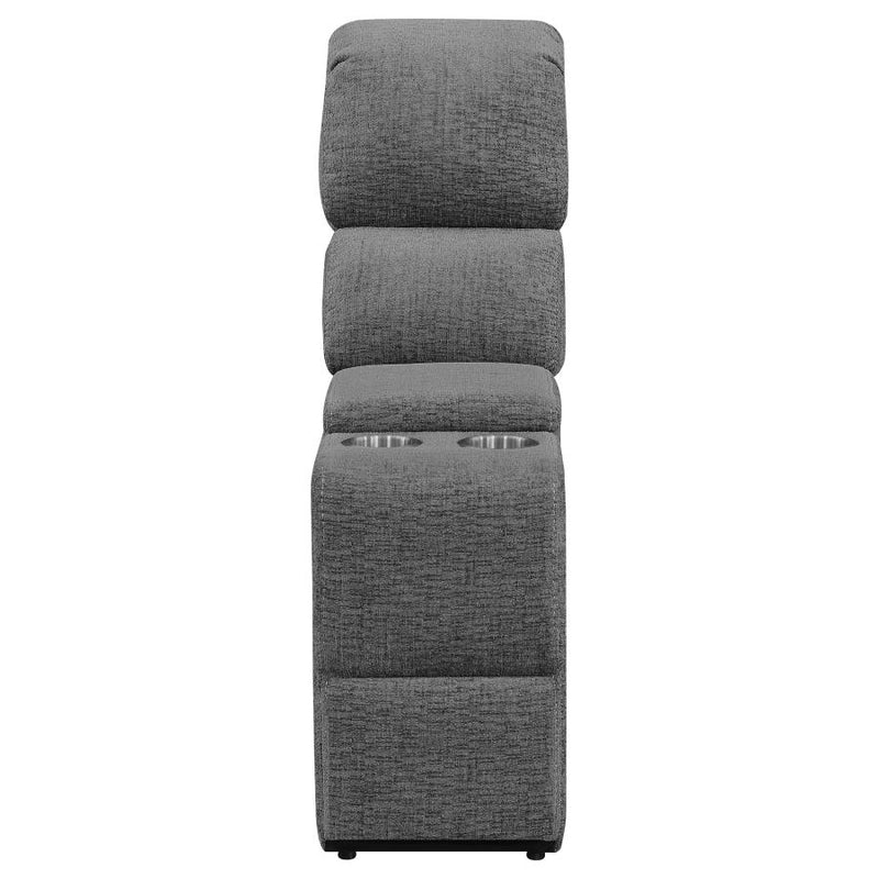 Bahrain Upholstered Motion Loveseat Charcoal-zoom-
