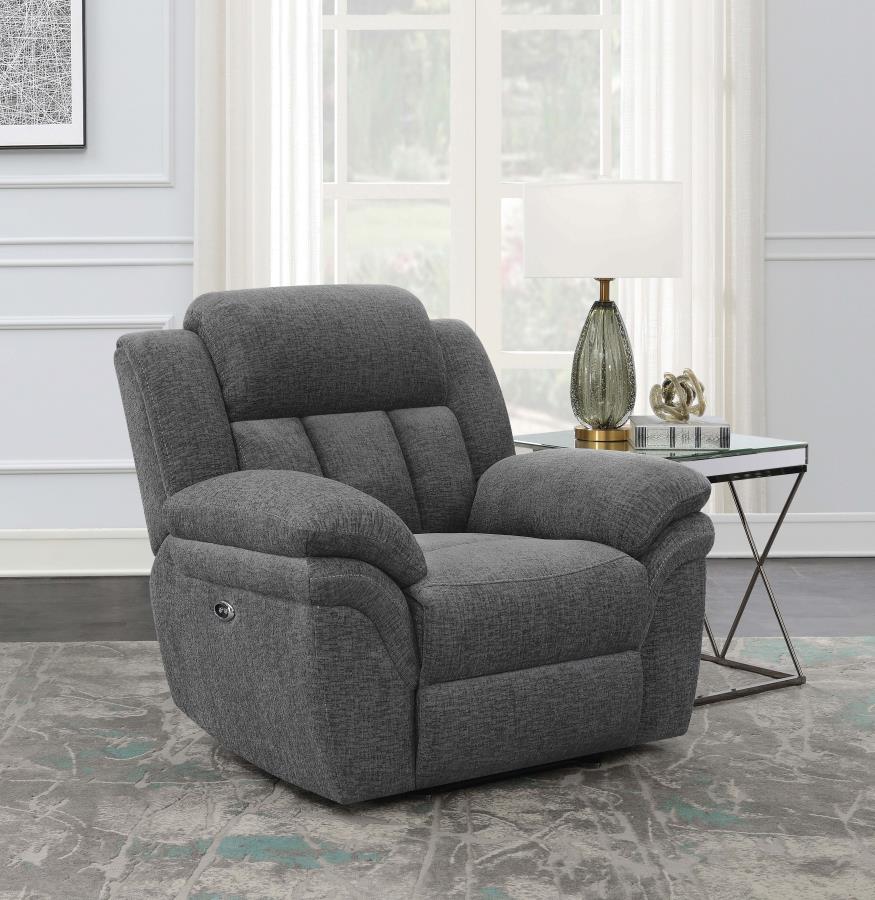 Bahrain Upholstered Power Glider Recliner Charcoal-zoom-2