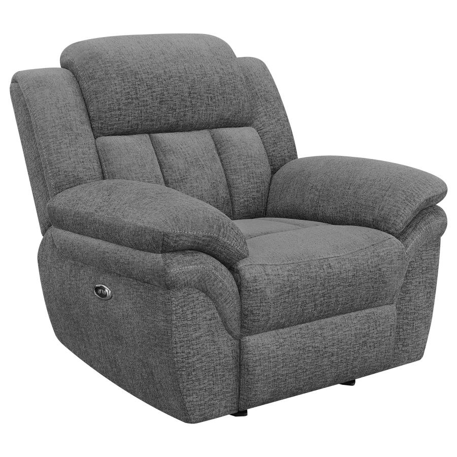 Bahrain Upholstered Power Glider Recliner Charcoal-1