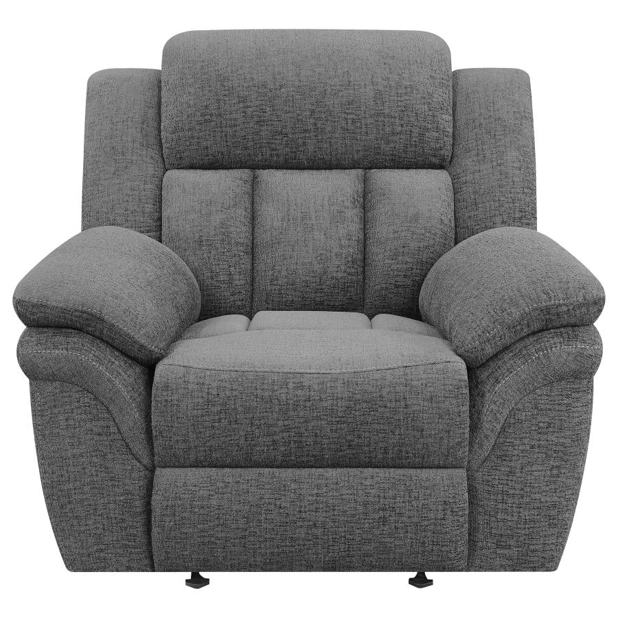 Bahrain Upholstered Power Glider Recliner Charcoal-5