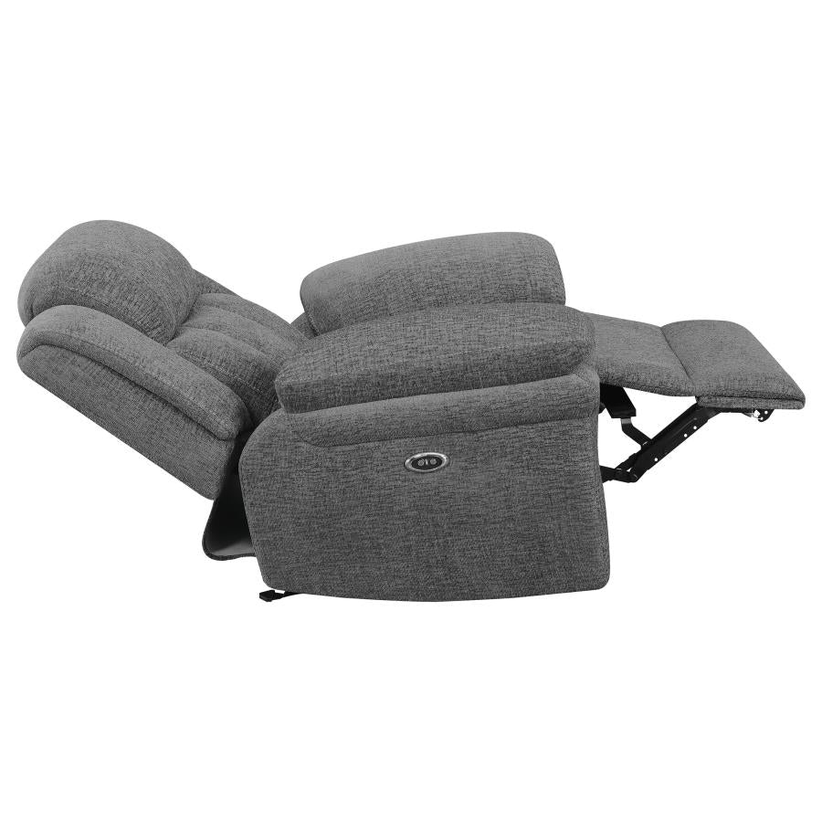 Bahrain Upholstered Power Glider Recliner Charcoal-zoom-10