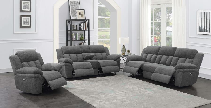 Bahrain Upholstered Power Glider Recliner Charcoal-16