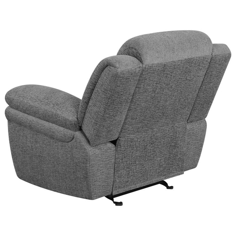 Bahrain Upholstered Glider Recliner Charcoal-zoom-